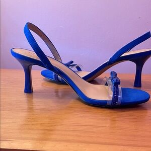 INC International Concepts Royal Blue Slingback Heels